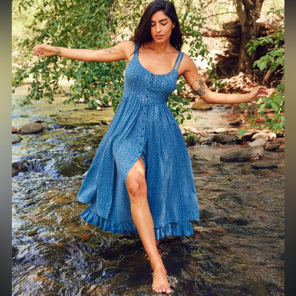Christy Dawn Nicks Dress in Blue Jasmine